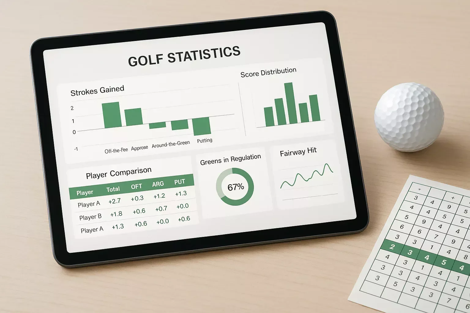 Golf statistieken en data analyse voor slim wedden met strokes gained