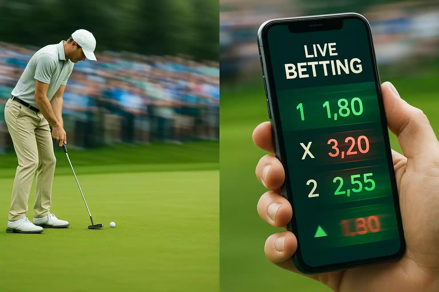 Live wedden op golf met real-time quoteringen en in-play betting